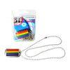 Gaysentials Rainbow Dog Tag Necklace