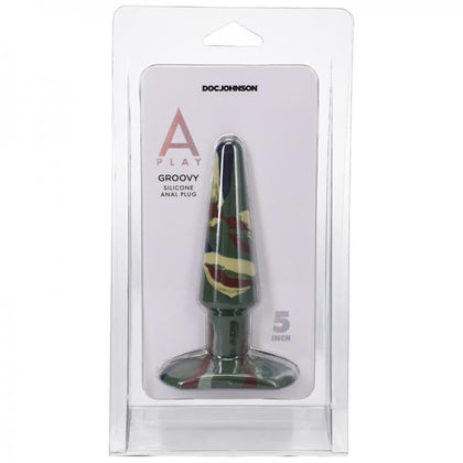 A-play Groovy 5 In. Silicone Anal Plug Camouflage