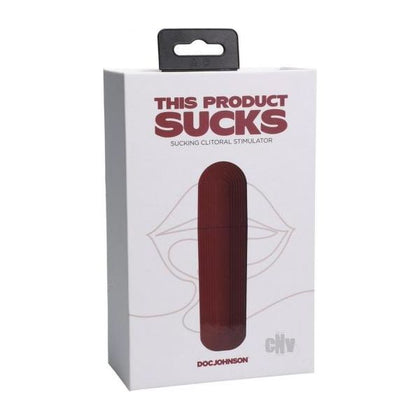 This Product Sucks Rechargeable Silicone Lipstick Sucking Clitoral Stimulator Red