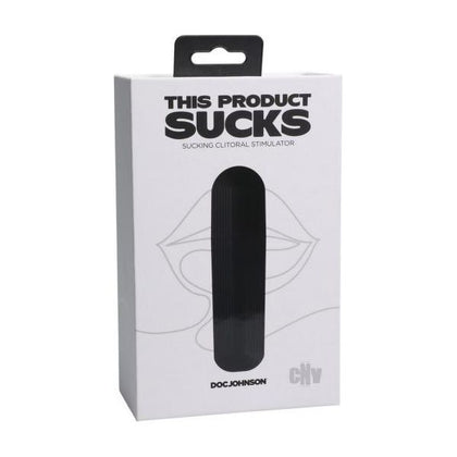 This Product Sucks Rechargeable Silicone Lipstick Sucking Clitoral Stimulator Black