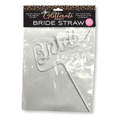 Glitterati Bride Straw White