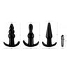 Thrill Trio Anal Plug Set Black