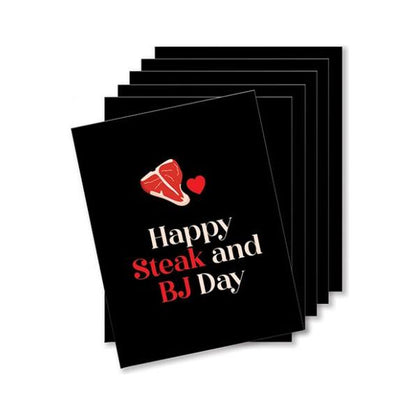 Happy Steak And Bj Day Naughty Greeting Card - Pack Of 6