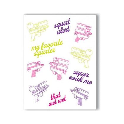 Squirt Alert Naughty Greeting Card