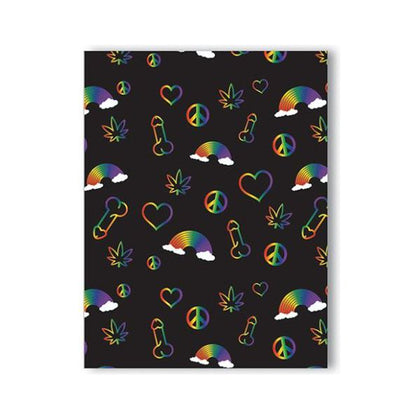 Rainbow Penis Naughty Greeting Card