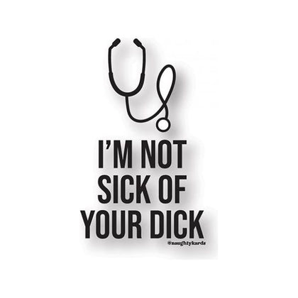 Sick Dick Naughty Sticker - Pack Of 3