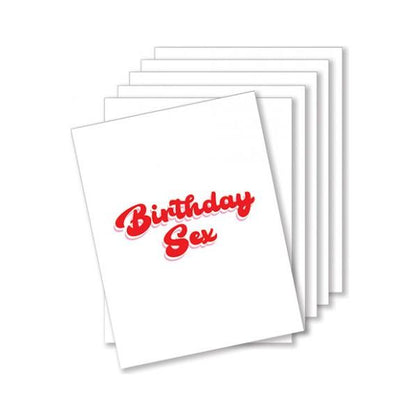 Birthday Sex Naughty Greeting Card - Pack Of 6