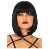 Short Natural Bob Wig Os Blk