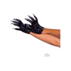 Zip Up Claws Gloves O/s Black