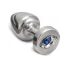 Diogol Anni R Cat's Eye T1 Butt Plug Crystal  Silver