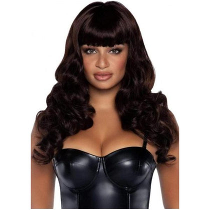 Misfit Long Wavy Bang Wig O/s Brown