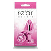 Rear Assets Metal Anal Plug Medium Pink