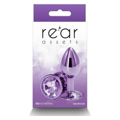 Rear Assets Metal Anal Plug Small Purple