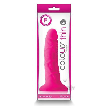 Colours Pleasures Thin 5 In. Dildo Pink