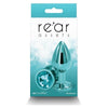 Rear Assets Metal Anal Plug Medium Teal