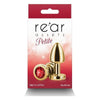 Rear Assets Petite Metal Anal Plug Gold/red