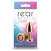 Rear Assets Petite Metal Anal Plug Rose Gold/rainbow