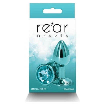 Rear Assets Metal Anal Plug Small Teal