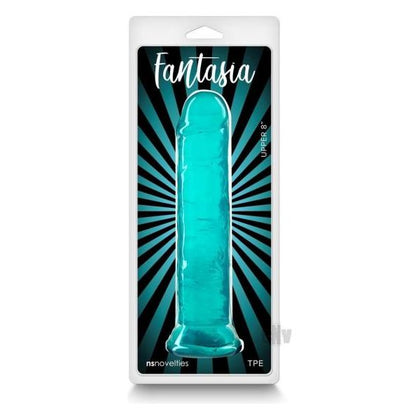 Fantasia Upper 8 In. Jelly Dildo Teal