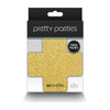 Pretty Pasties Glitter Cross Black/gold 2 Pair