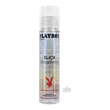 Playboy Slick Flavored Water-based Lubricant Strawberry 1 Oz.