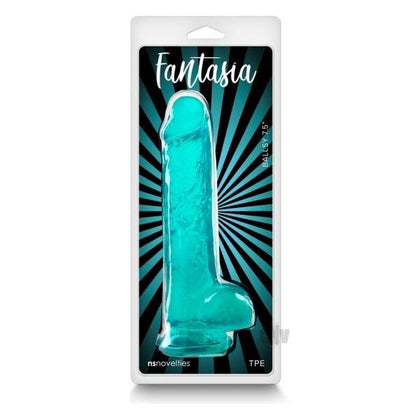 Fantasia Ballsy 7.5 In. Jelly Dildo Teal