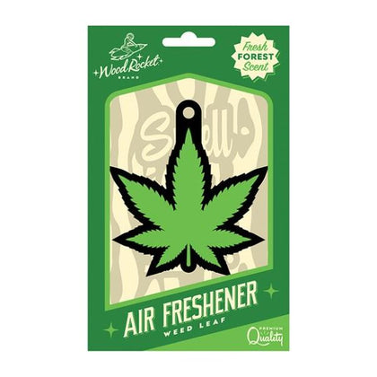 Wood Rocket Air Freshener Green Leaf