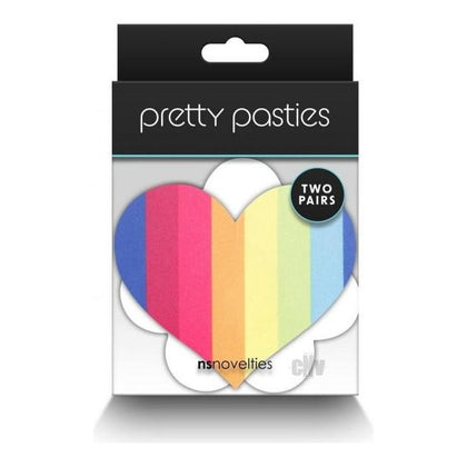 Pretty Pasties Pride Heart & Flower Rainbow 2 Pair