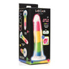 Lollicock Silicone Dildo 7 In. Rainbow Glow In The Dark