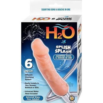 H2o Splish Splash 6 In. Dildo Douche Beige