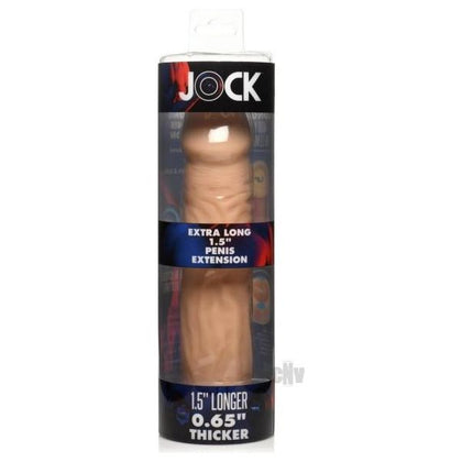 Jock Extra Long Penis Extension Sleeve 1.5in Light