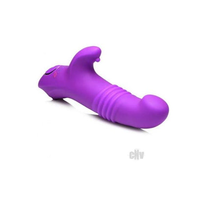 Gossip Blaster 7x Thrusting Silicone Rabbit Vibrator Violet