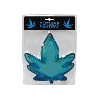 Blue Pot Leaf Ashtray