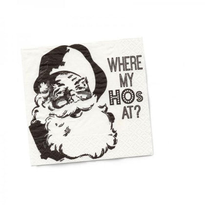 Twisted Wares Where My Hos At? Napkins 20-pack