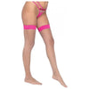 Colored Silicone Stay Up Stockings Pink O/s