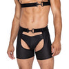 Master Thong W/contoured Pouch Black Lg