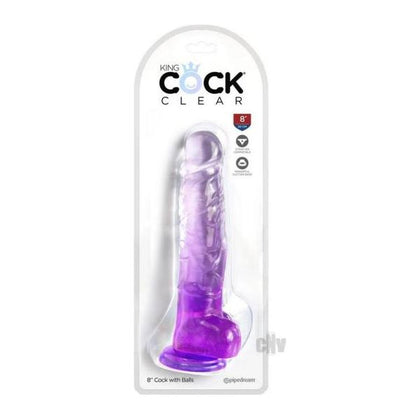 Kc 8 Cock Clear W/balls Purple