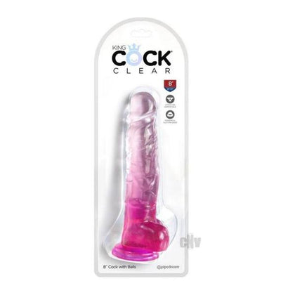 Kc 8 Cock Clear W/balls Pink