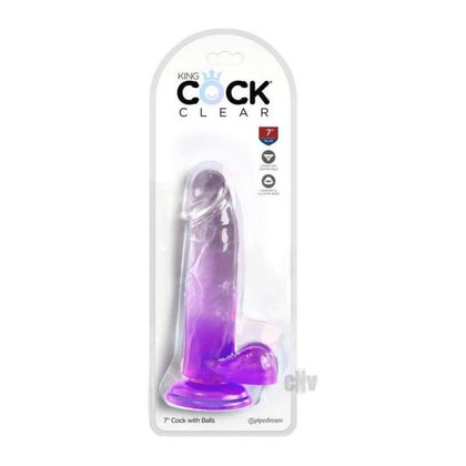 Kc 7 Cock Clear W/balls Purple