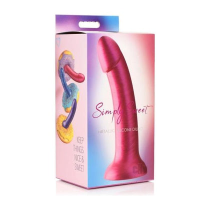 Simply Sweet Silicone Dildo 7 Pink