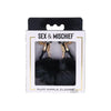 Sandm Puff Nipple Clamps Blk/rse Gld