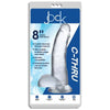 Jock C-thru 8in Clear Dildo W/ Balls Tpe