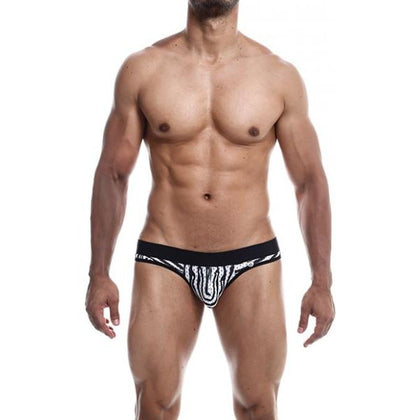 Male Basics Mob Aero Jock Zebra Xl