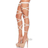 Garter Leg Wrap Set Os Wht