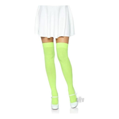 Nylon Over The Knee Os Neon Green