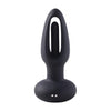 Snuggy Flapping Anal Plug Vibrator- Black