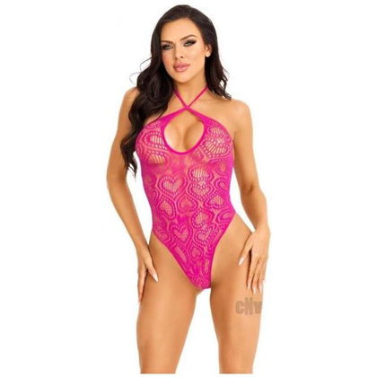 Seamless Heart Halter Teddy Os Mag