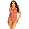 Industrial Net Snap Tank Bodysuit Os Red