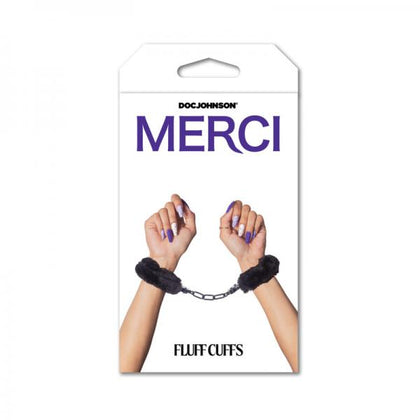 Merci Fluff Cuffs Black