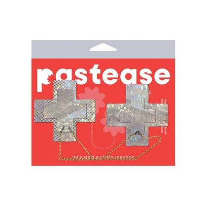 Pastease Chains Disco Cross - White O/s